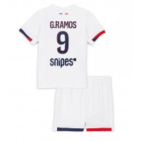 Stroje piłkarskie Paris Saint-Germain Goncalo Ramos #9 Koszulka Wyjazdowej dla dzieci 2025-26 Krótki Rękaw (+ szorty)